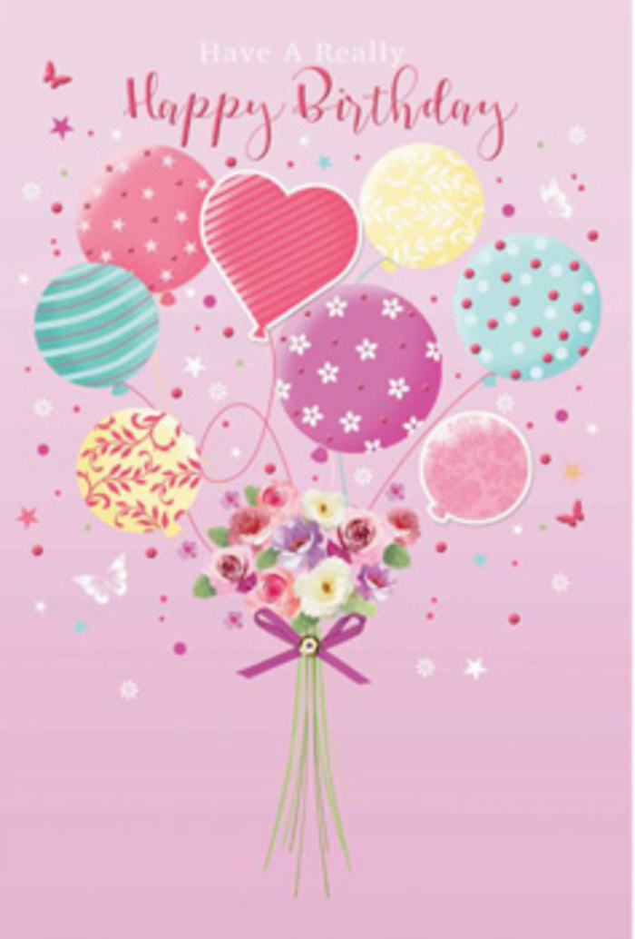 In this softly glowing birthday scene, a weightless bouquet of balloons and blooms seems to rise from the heart of Barkingside, as if lifted by the happy wishes of friends and family. The background is a gentle blush pink, giving the impression of early-morning light reflecting off pale clouds. Against this calm setting, a cluster of pastel balloons floats upward, their rounded shapes overlapping like bubbles of joy. Each balloon holds its own quiet story: some are washed with pale sunshine yellow and rosy fuchsia, others with cool sea greens and lavender shades, all decorated with stripes, dots, and little floral drawings that feel comforting and familiar. Below, a dainty garden-style bouquet acts as the anchor. Petite rosebuds and soft daisy-like flowers are gathered together, their velvet petals shaded from cream to rose pink, as though brushed by the first light over nearby Barkingside Park. Their stems are tied neatly, hinting at the hand of an experienced florist who values every small detail. Light catches the curves of the balloons and the rounded petals, creating tiny highlights that suggest a gentle movement, like a breeze drifting down Cranbrook Road. There is a quiet jubilation in the arrangement, a sense of happiness that is warm rather than loud, perfect for a thoughtful birthday surprise. The butterflies and playful patterns, even if only suggested, add a feeling of daydream and nostalgia, evoking childhood parties and simple joys. It is a composition that makes the recipient feel seen and cherished, like receiving a carefully chosen birthday bouquet straight from a trusted Barkingside flower shop.